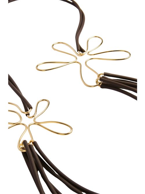 Collana lunga Lidia in caucciù e metallo Liviana Conti | A6SJ34W18-Z